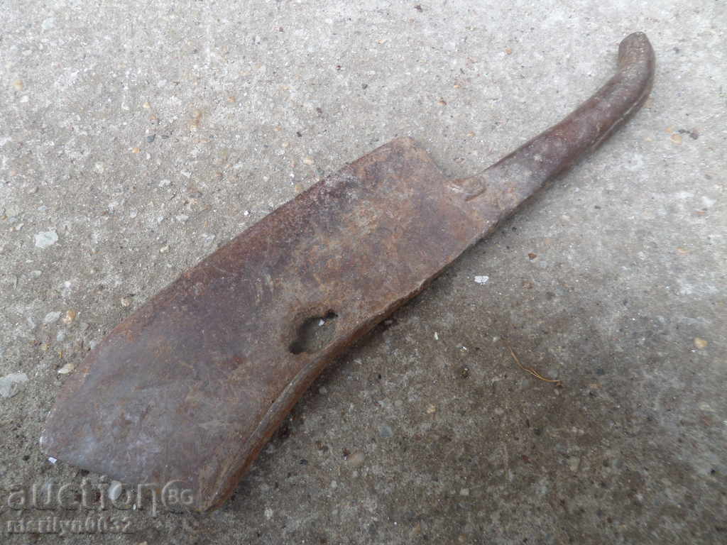 Old forged saber, ax, pole, knife, machete - 7 Old forged saber, ax, pole, knife, machete - 7