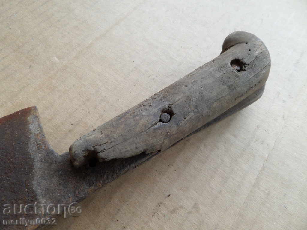 Old forged saber, ax, pole, knife, machete - 5 Old forged saber, ax, pole, knife, machete - 5