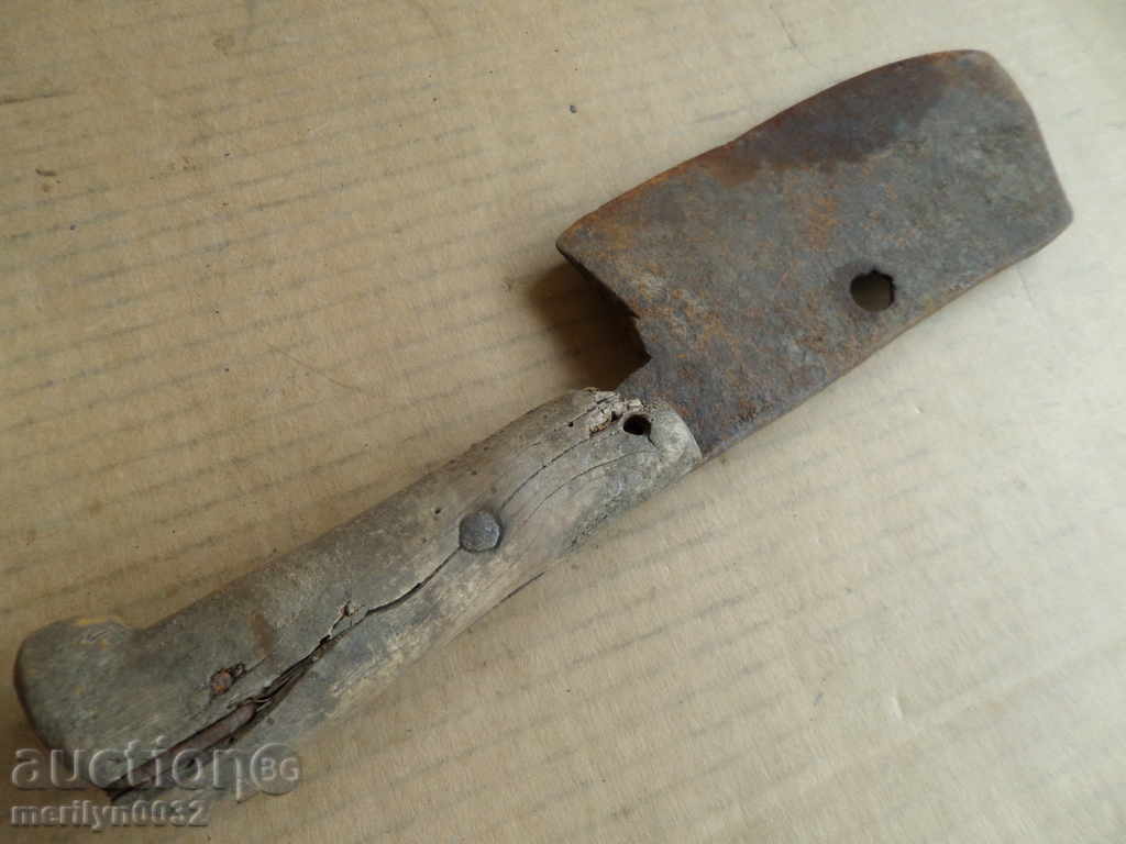 Old forged saber, ax, pole, knife, machete - 7 Old forged saber, ax, pole, knife, machete - 7