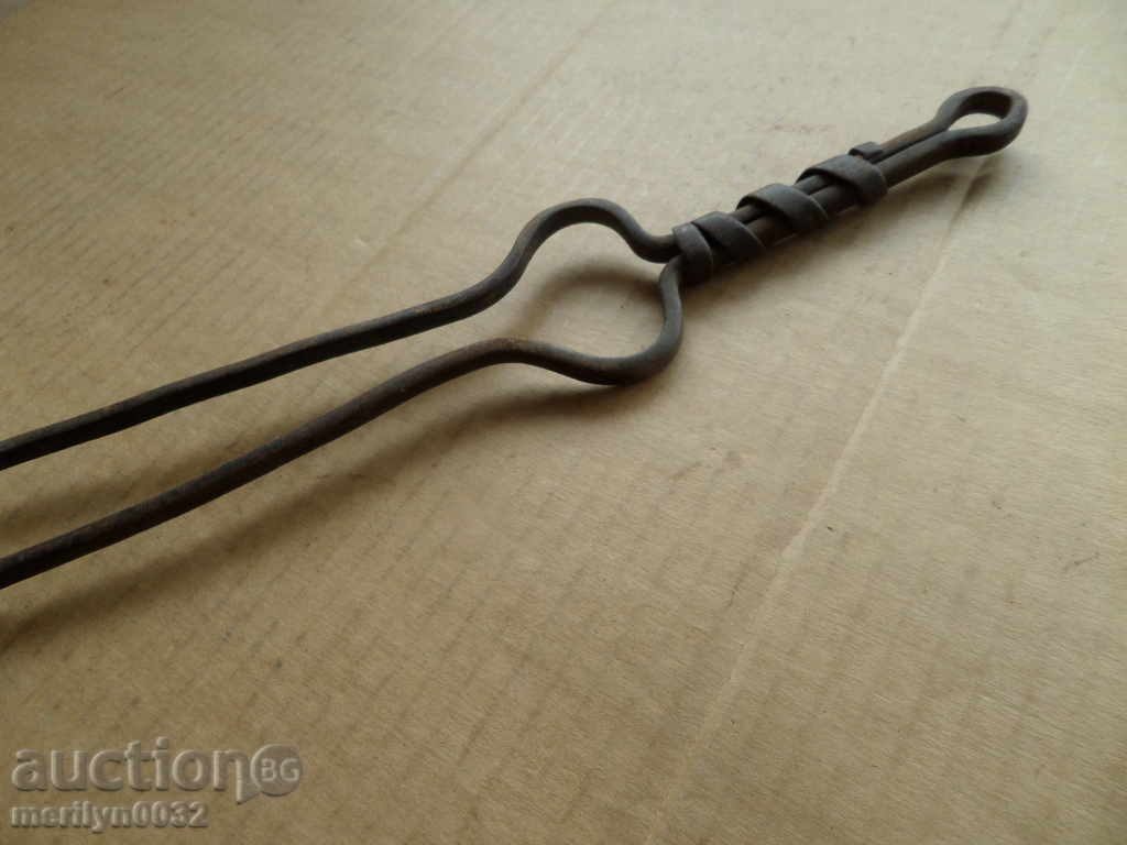 Old hand forged dilaf, wrought iron, mask - 5 Old hand forged dilaf, wrought iron, mask - 5