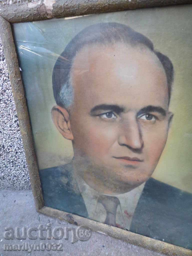 Portrait of Todor Zhivkov poster photo of the late 50's PRC - 6