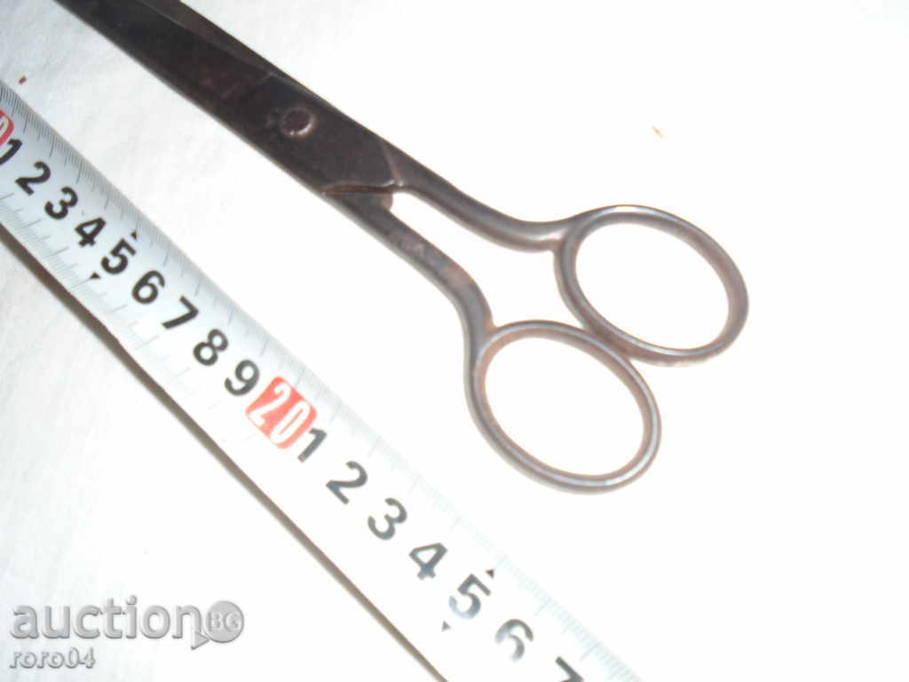 Μεγάλο παλιό ψαλίδι, με την ένδειξη "P D" 5 - Πέτκο Denev - 5