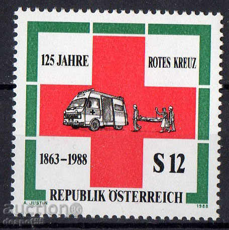 1988. Η Αυστρία. 125, ο Ερυθρός Σταυρός.