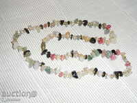 NECKLACE with colored, natural, stones 50 cm long 11.11.24