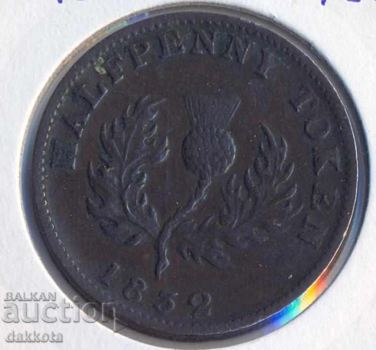 Canada Nova Scotia 1/2 penny 1832 year, quality