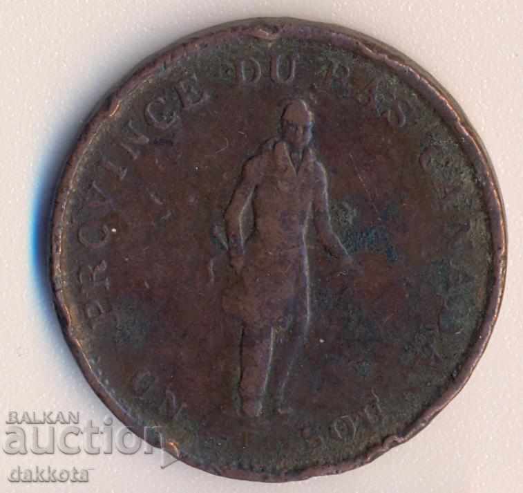 Bass Canada Sity Bank ½ penny 1837 with price 20.00 BGN | € 10.23