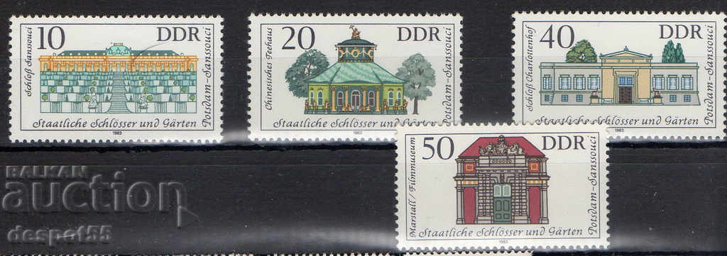 1983. GDR. Palaces and gardens.