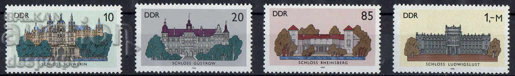 1986. GDR. Castles in the GDR.