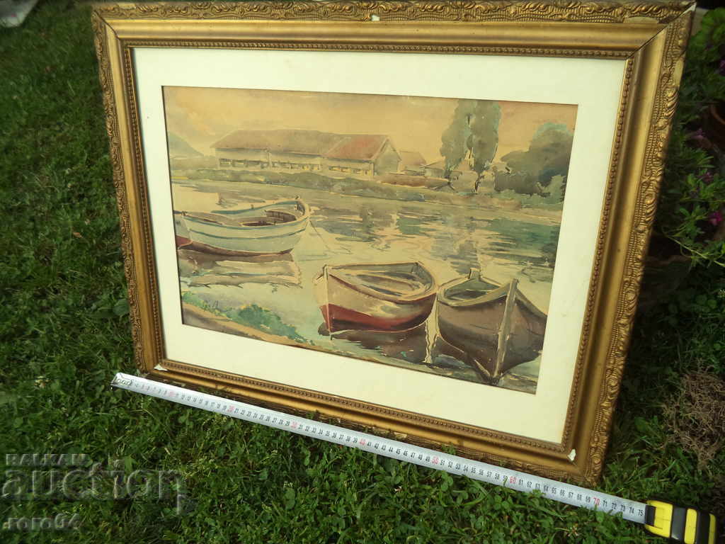 Delivery of ANGEL ATANASOV (1921 - 2014) BOAT LANDSCAPE Delivery of ANGEL ATANASOV (1921 - 2014) BOAT LANDSCAPE