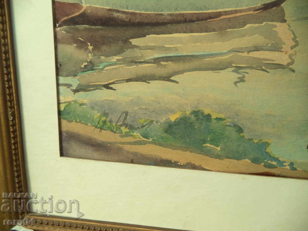 ANGEL ATANASOV (1921 - 2014) BOAT LANDSCAPE - 5 ANGEL ATANASOV (1921 - 2014) BOAT LANDSCAPE - 5