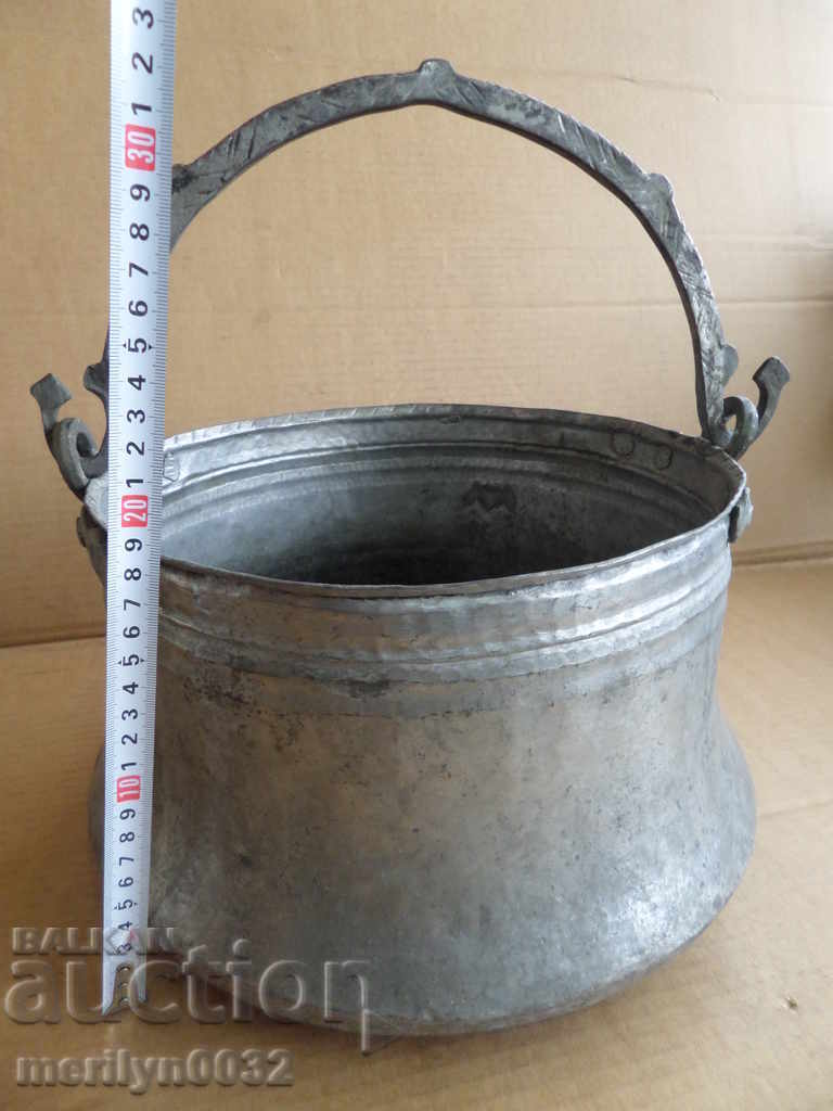 Tin boned, boiler, baker, copper pot with price 83.00 BGN | € 42.44 Tin boned, boiler, baker, copper pot with price 83.00 BGN | € 42.44