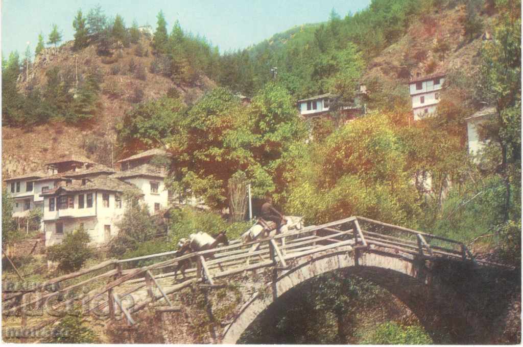 Old postcard - Shiroka Laka, View