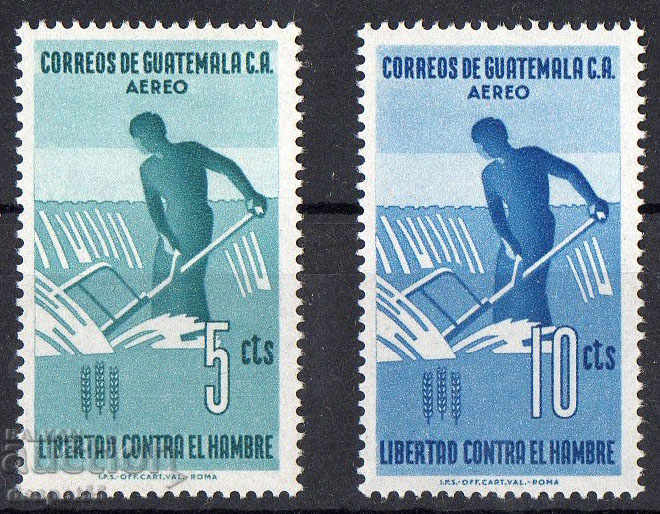 1963. Guatemala. Air mail. Fight against hunger.