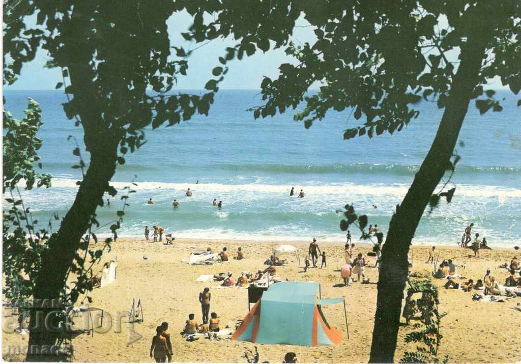 Old postcard - Obzor, Beach