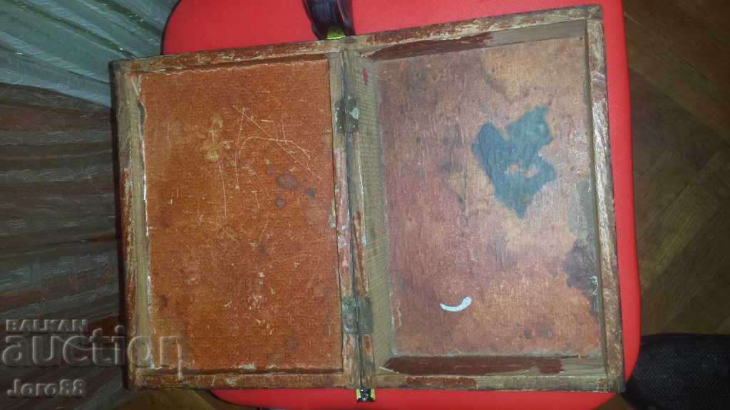 Аукцион Много стара дървена кутия Интарзия