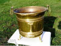 Brass kettle, kettle, cauldron 30 liters.