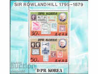1980. Sev. Coreea. 100 de ani de la moartea lui Sir Rowland Hill. bloc