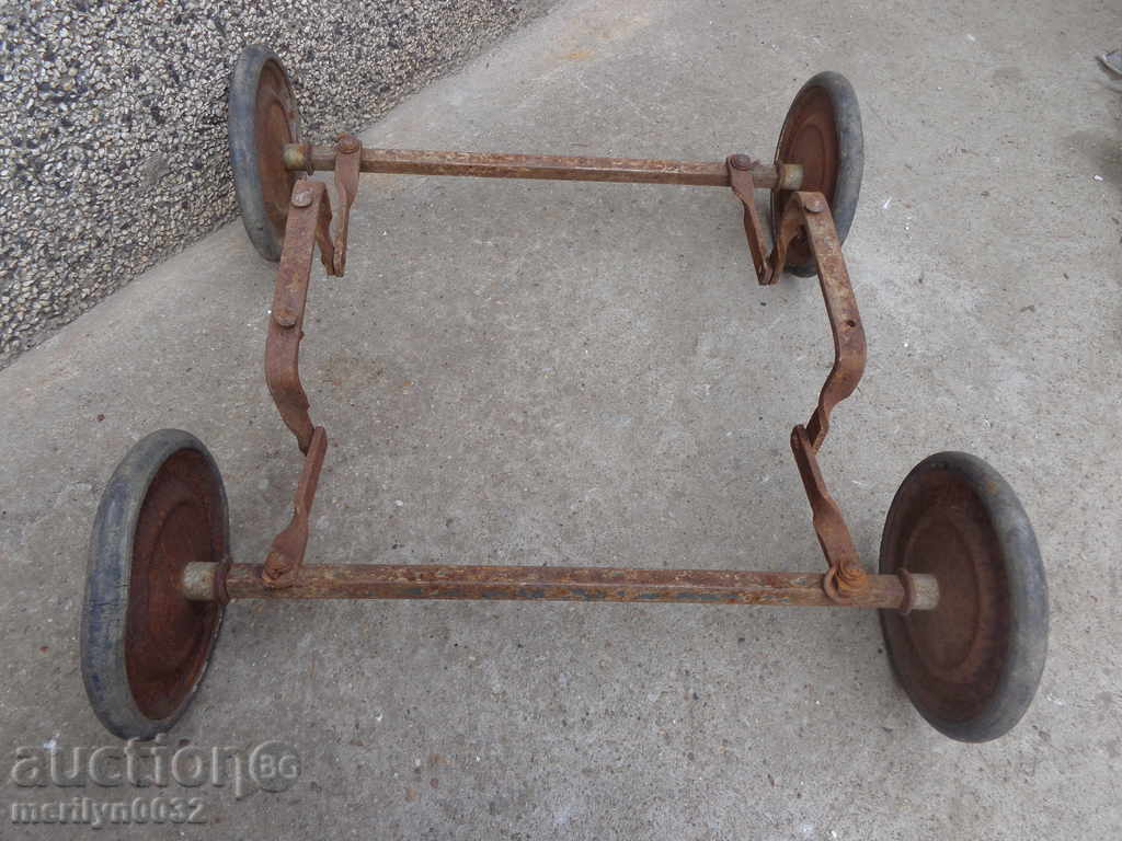 Chassis with wheels for children's wheelchairs Kingdom of Bulgaria wrought iron with price 79.00 BGN | € 40.39 Chassis with wheels for children's wheelchairs Kingdom of Bulgaria wrought iron with price 79.00 BGN | € 40.39