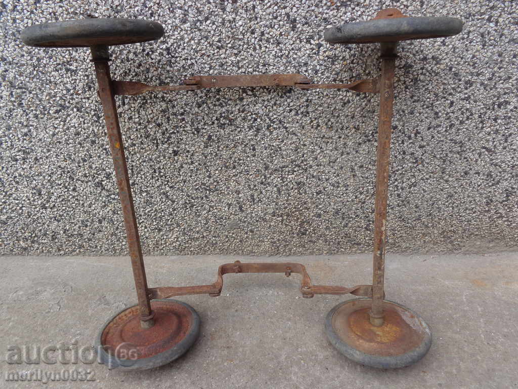 Chassis with wheels for children's wheelchairs Kingdom of Bulgaria wrought iron - 6 Chassis with wheels for children's wheelchairs Kingdom of Bulgaria wrought iron - 6