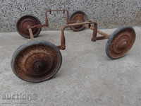 Chassis with wheels for children's wheelchairs Kingdom of Bulgaria wrought iron