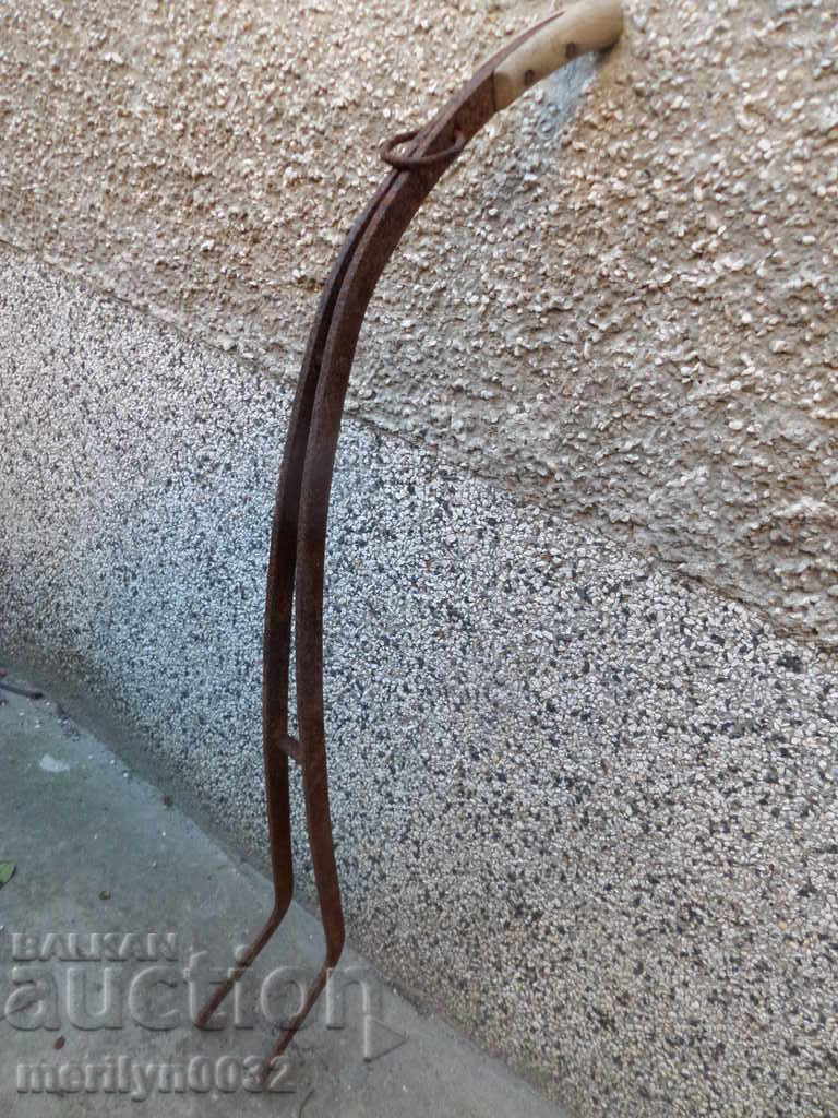 Auction Old handle for forged plow, plow, casting BIG Auction Old handle for forged plow, plow, casting BIG