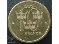 Suedia 10 coroane 1992