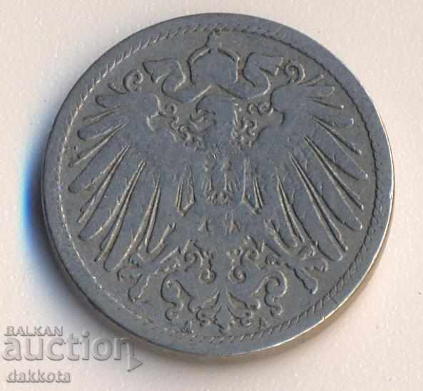Германия 10 пфенига 1890а с цена € 2.00 | 3.91 лв.