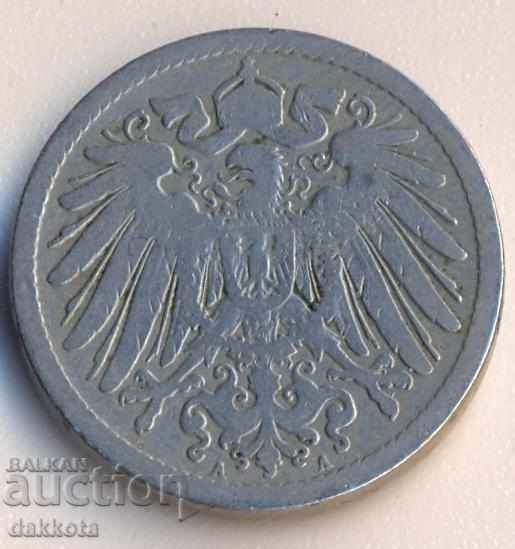 Германия 10 пфенига 1893а с цена € 3.00 | 5.87 лв.