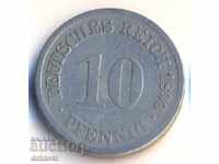Германия 10 пфенига 1893а