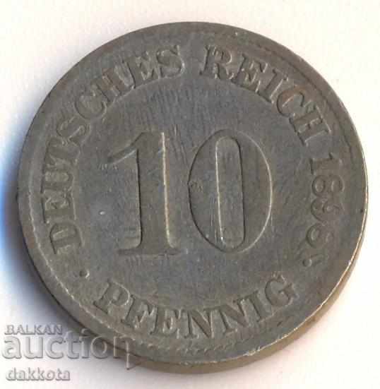 Германия 10 пфенига 1898j Германия 10 пфенига 1898j