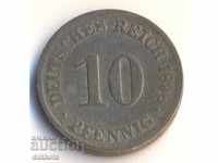 Germany 10 pfennig 1898j