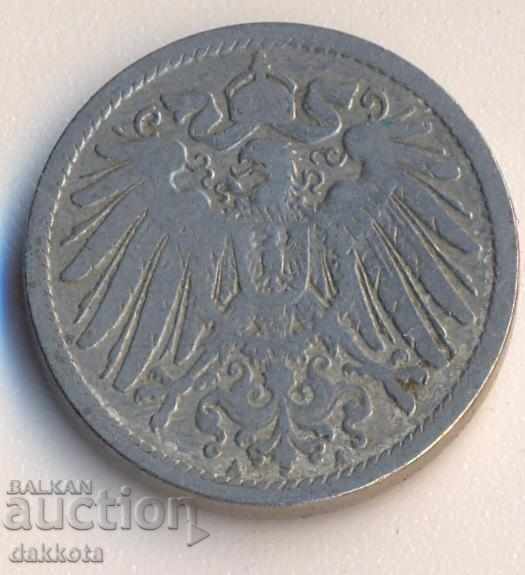 Германия 10 пфенига 1898a с цена € 2.60 | 5.09 лв.