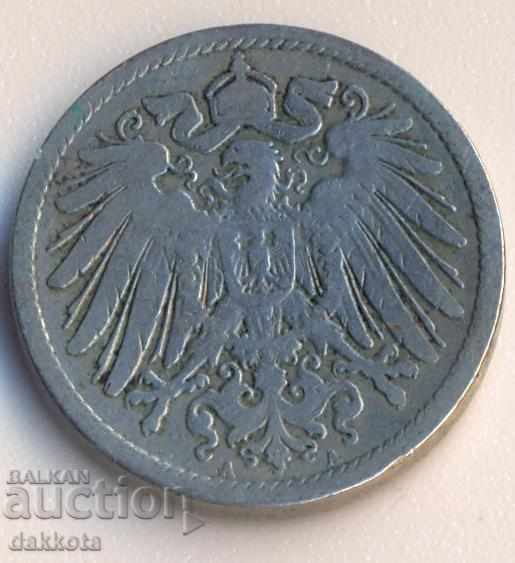 Германия 10 пфенига 1899a с цена € 1.80 | 3.52 лв.