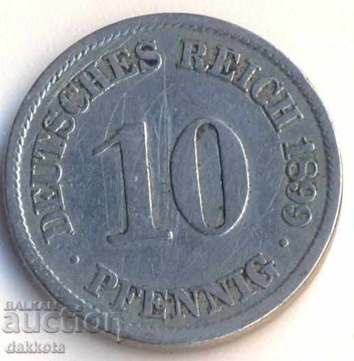 Германия 10 пфенига 1899a