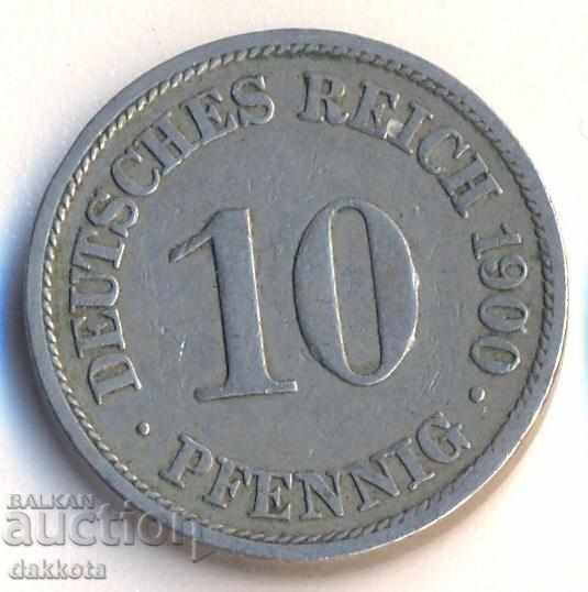 Германия 10 пфенига 1900a