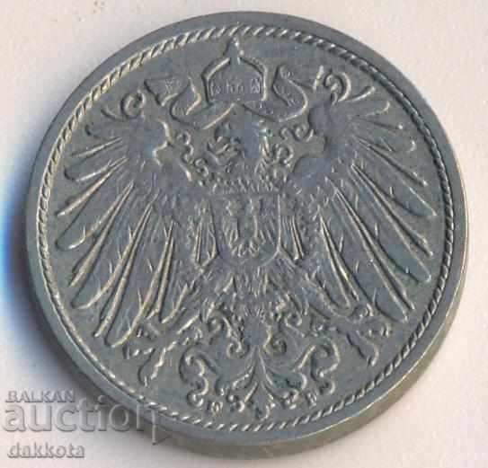 Германия 10 пфенига 1900f с цена € 2.50 | 4.89 лв.