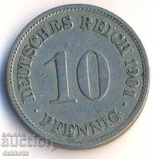 Германия 10 пфенига 1901a Германия 10 пфенига 1901a