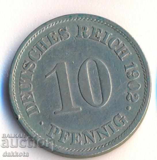 Германия 10 пфенига 1902a Германия 10 пфенига 1902a