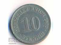 Германия 10 пфенига 1902a