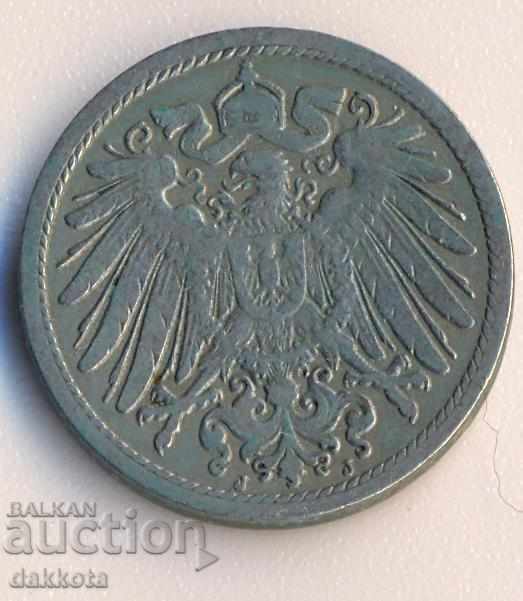 Германия 10 пфенига 1905j с цена € 4.00 | 7.82 лв.