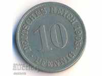 Germany 10 pfennig 1905j