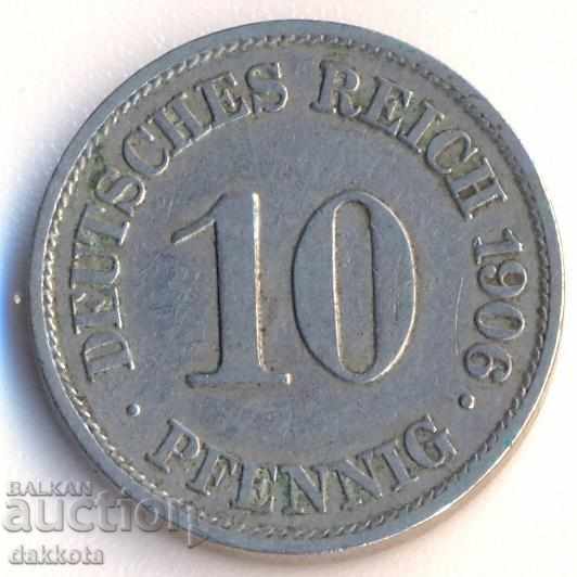 Германия 10 пфенига 1906a