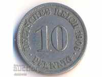 Германия 10 пфенига 1906a
