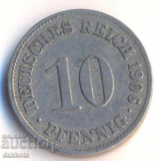 Германия 10 пфенига 1906d Германия 10 пфенига 1906d