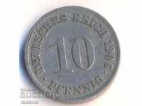 Германия 10 пфенига 1906d