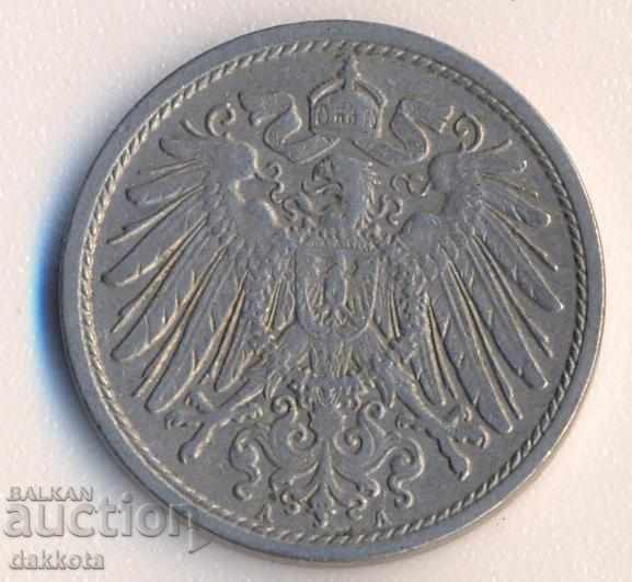 Γερμανία 10 εκατοστά του μάρκου 1908a με τιμή 1.50 BGN | € 0.77