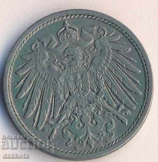 Германия 10 пфенига 1911a с цена € 2.00 | 3.91 лв.