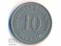Germany 10 pfennig 1911a