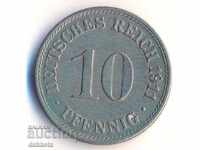 Германия 10 пфенига 1911a