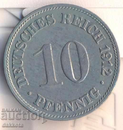 Germany 10 pfennig 1912g